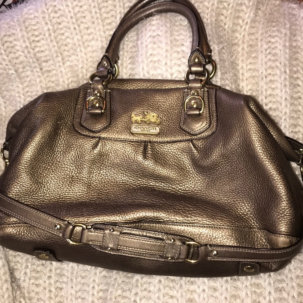 Rare Pre-loved Coach Madison Sabrina in Steel.